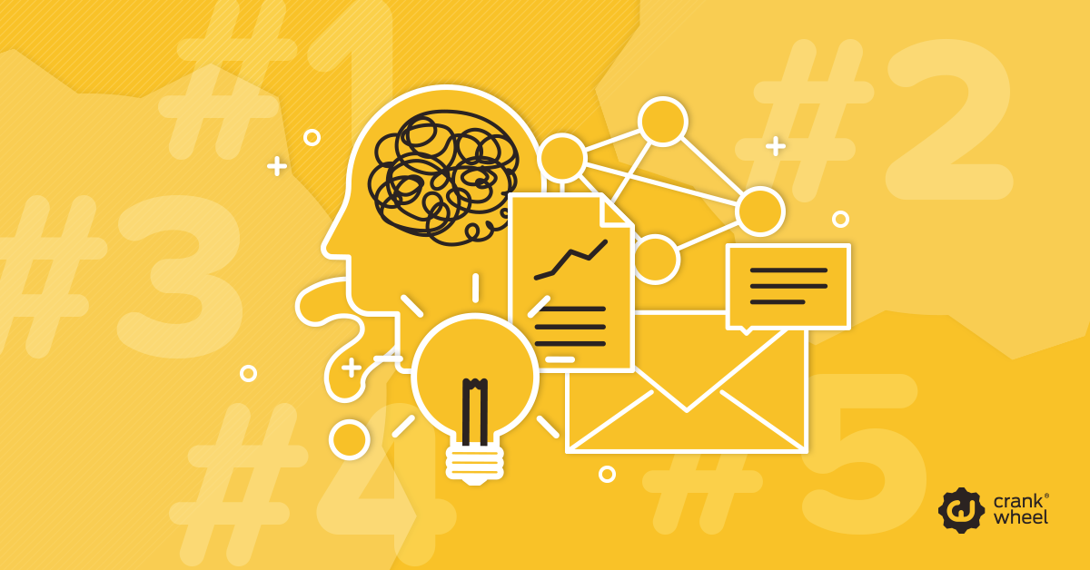 Illustration of 5 types of lead generation to try.